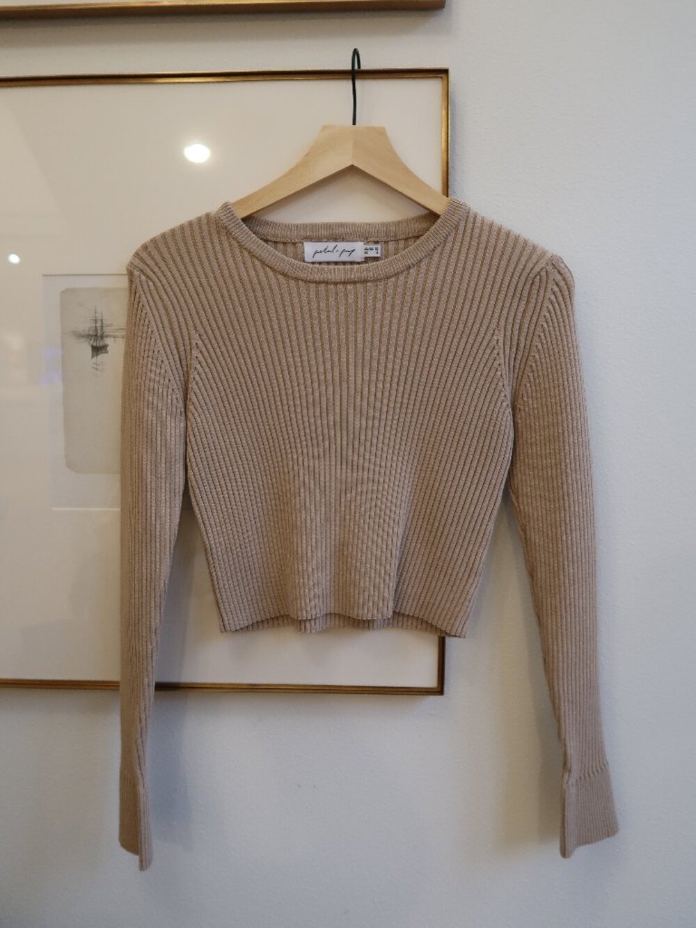 Petal & Pup Metallic Crop Sweater